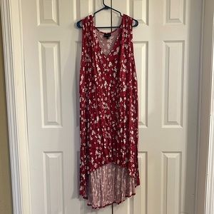 Lane Bryant high low floral print dress